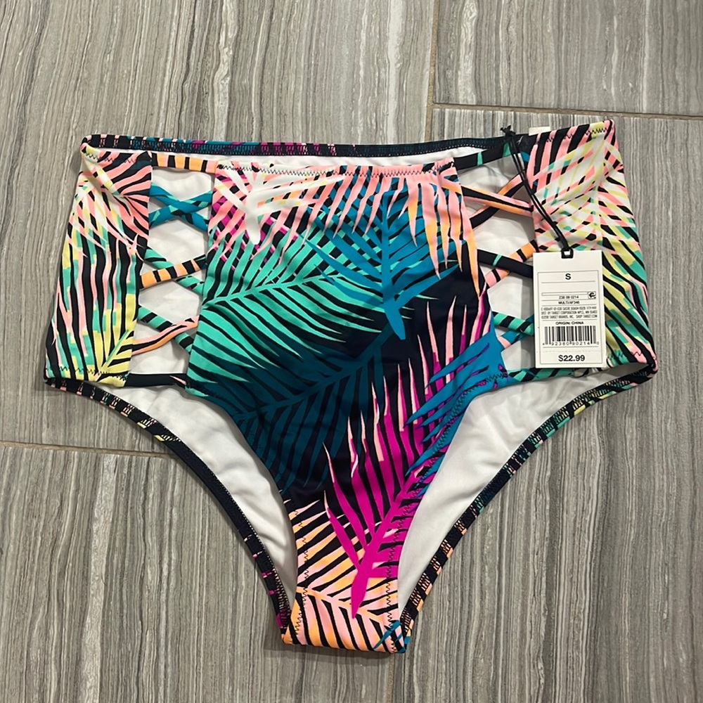 NWT high waist bathing suit bottom